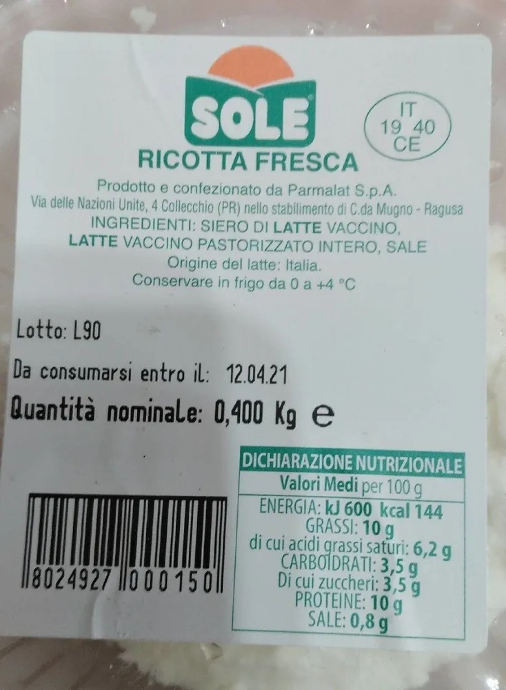 Ricotta fresca
