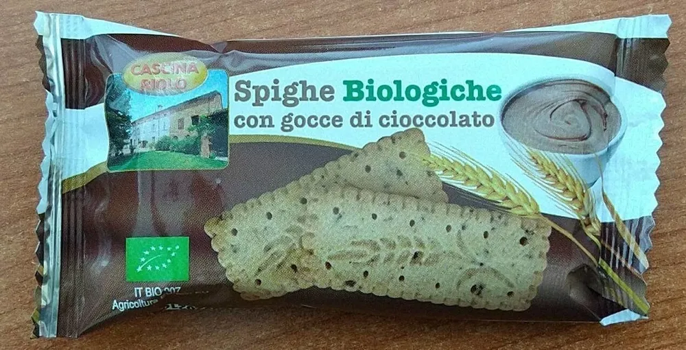 Spighe biologiche con gocce di cioccolato