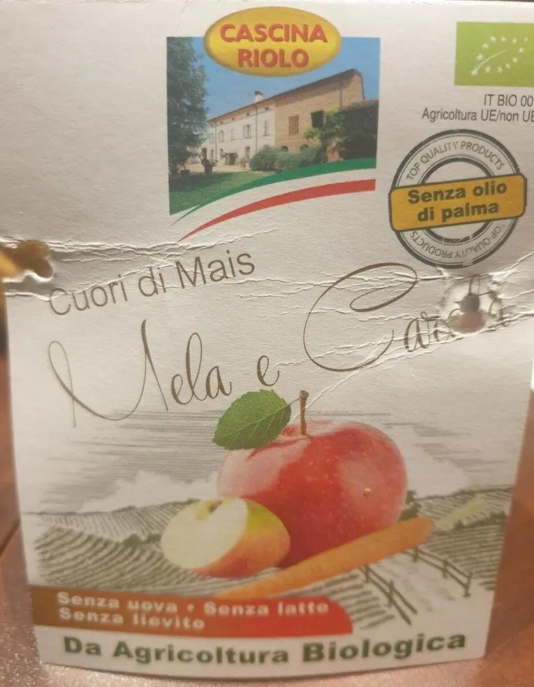 Cuori di mais mela e carota
