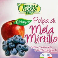 Bio polpa di mela mirtillo