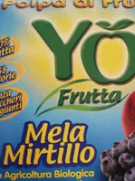 Polpa di frutta mela mirtillo
