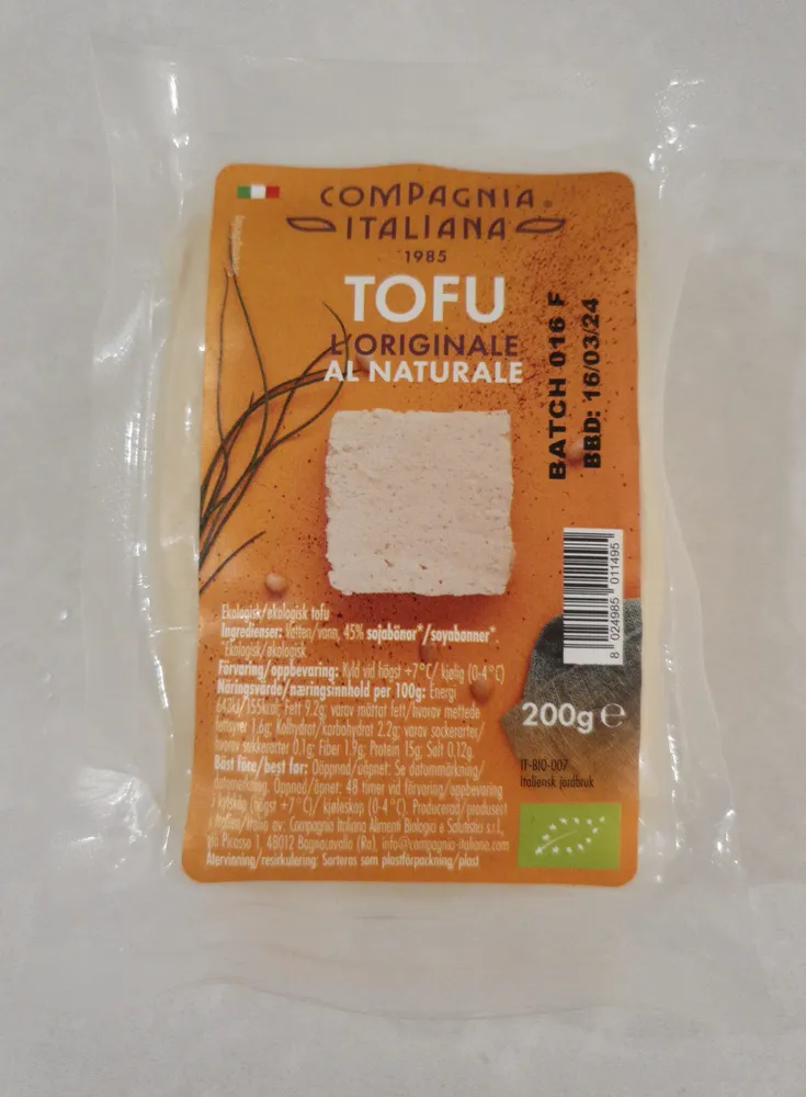 Tofu L Originale Al Naturale
