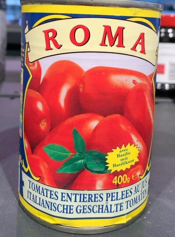 Tomates pelées entières au jus