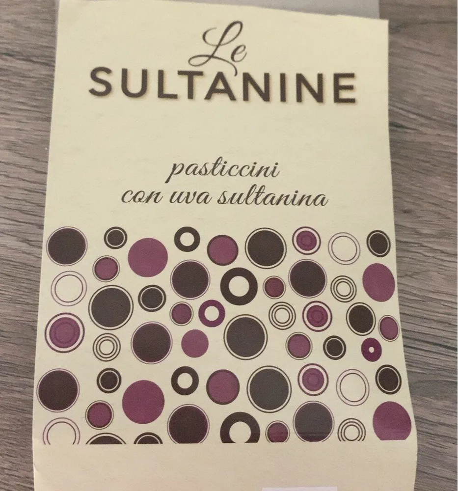Le sultanine pasticcini con uba sultanina