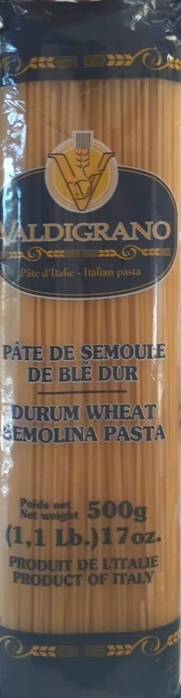 Durum wheat semolina pasta