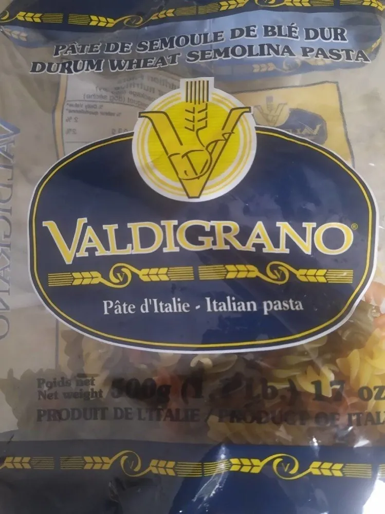 pâte de semoule de blé dur Italienne