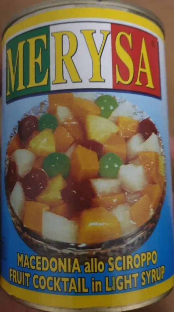 Cocktail de fruits au sirop léger