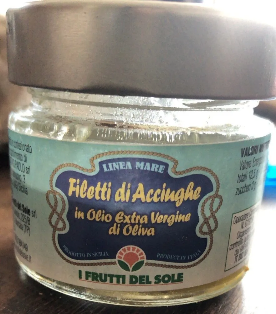Filetti di acciughe in olio extravergine di olive