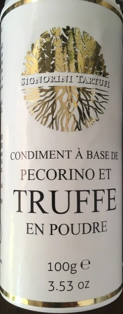 Condiment à base de pecorino et truffe en poudre