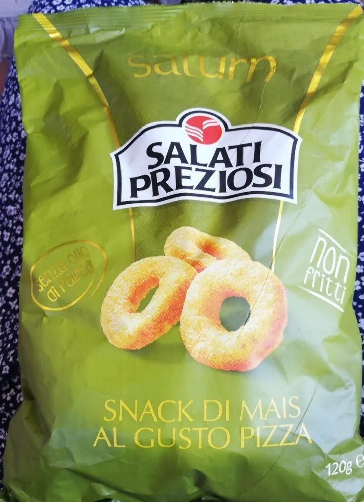 Snack di mais al gusto pizza
