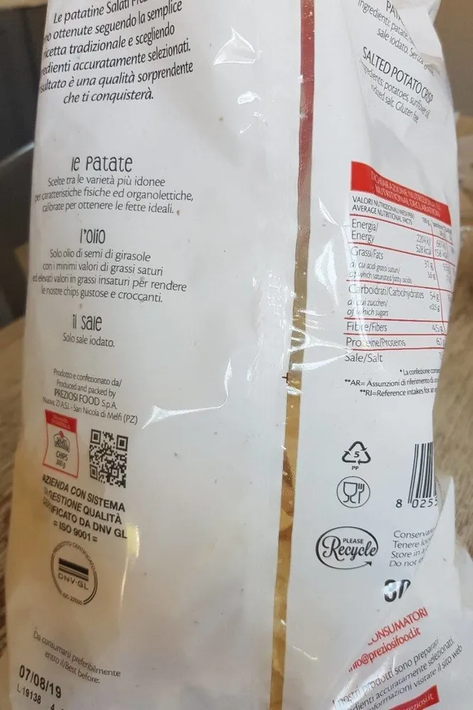 Patatine classiche