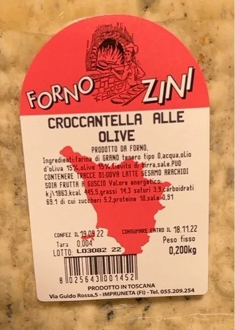 Croccantella alle olive
