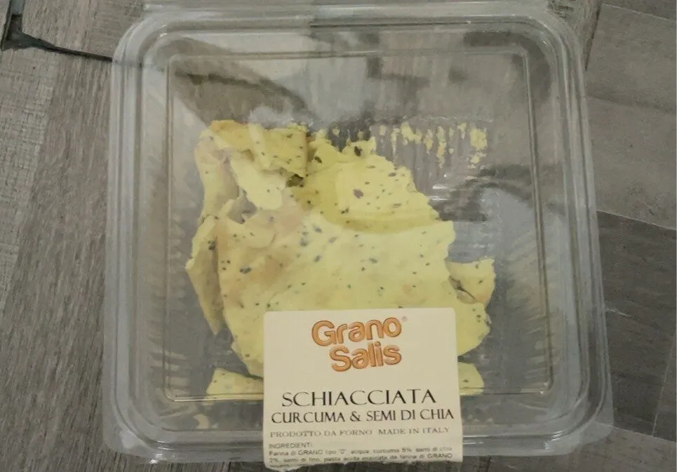 Schiacciata curcuma & semi di chia