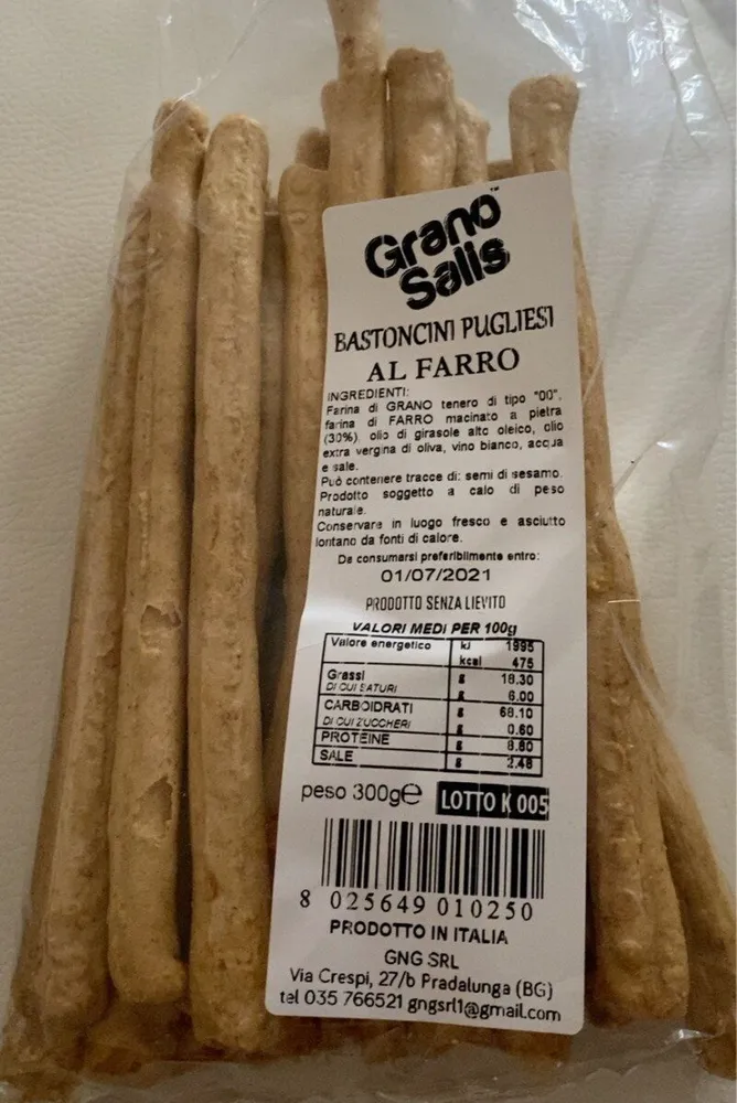 Grano Salis bastoncini pugliesi al farro