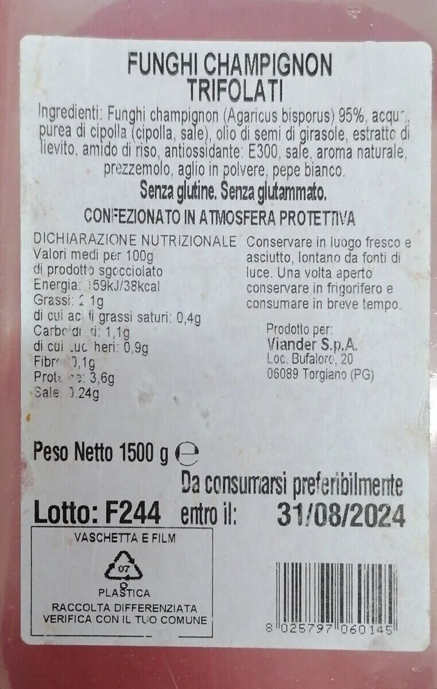 Funghi champignon trifolati