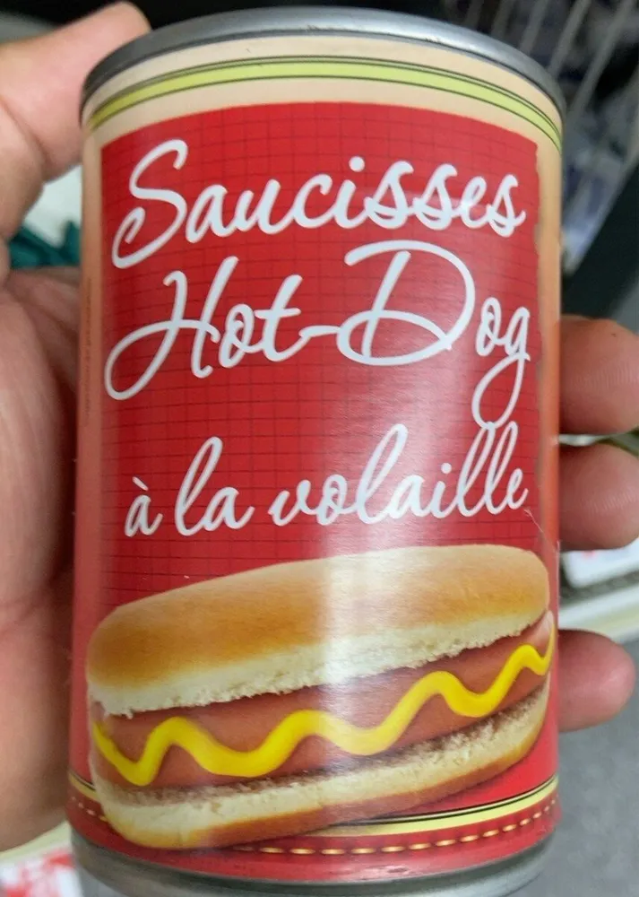 Saucisses Hot Dog a la volaille