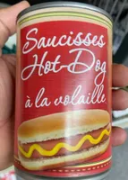 Saucisses Hot Dog a la volaille