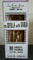 Mini linguiste con cipolla With onion