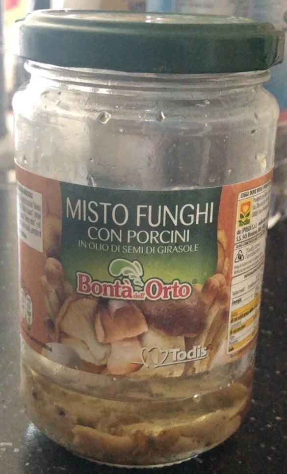 Misto funghi porcini in olio di semi di girasole
