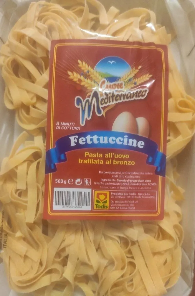 Fettuccine pasta all'uovo trafilata al bronzo