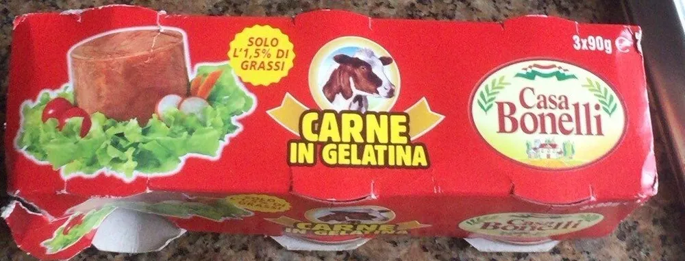 Carne on gelatina