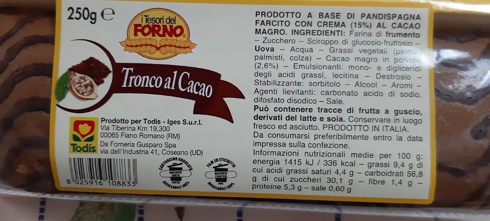 Tronco al cacao