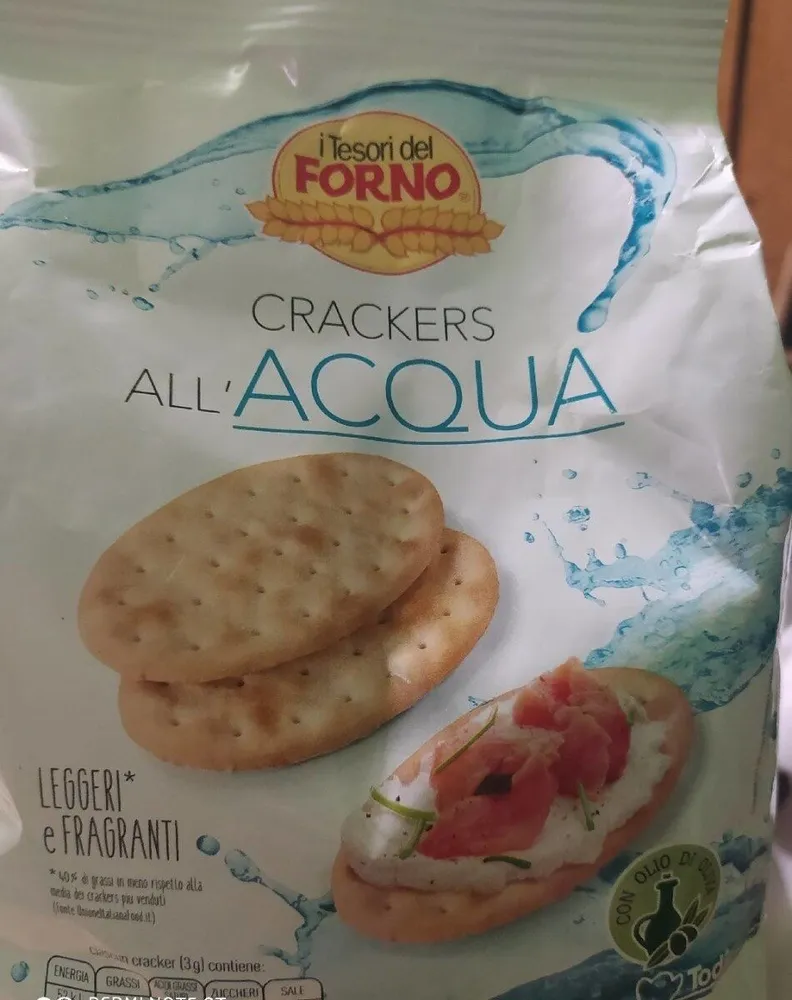 Crackers all'acqua