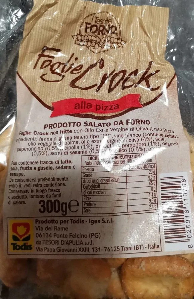 Foglie Crock alla pizza