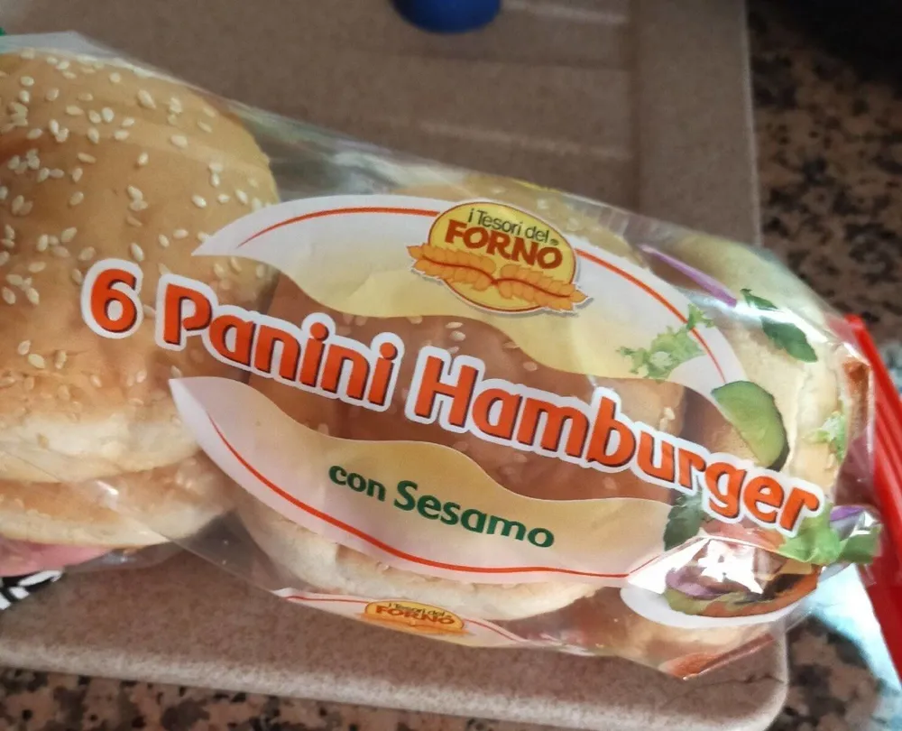 6 panini hamburger
