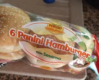 6 panini hamburger