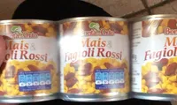 mais e fagioli rossi