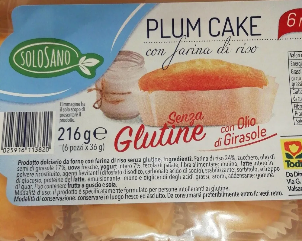 Plum cake SoloSano