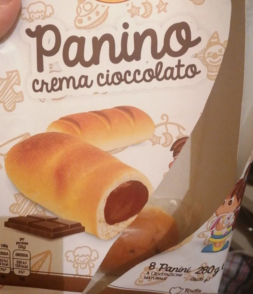 Panini crema cioccolato