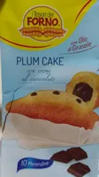 Plum cake con crema al cioccolato