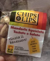 chips e lips mandorle sgusciate tostate e salate
