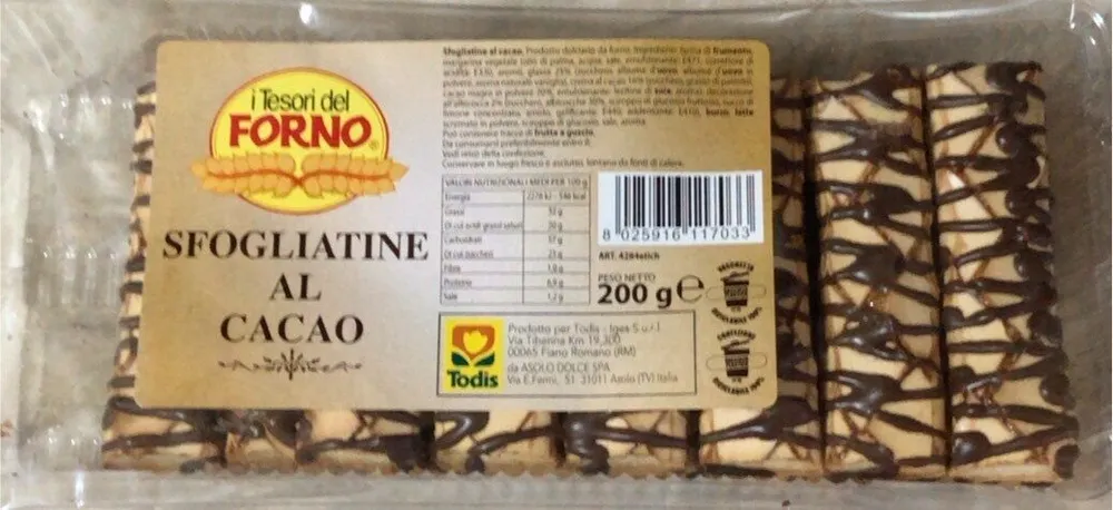 Sfogliatine al cacao
