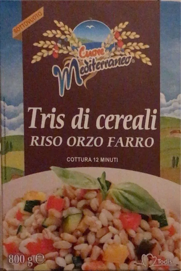 Tris di cereali riso orzo farro