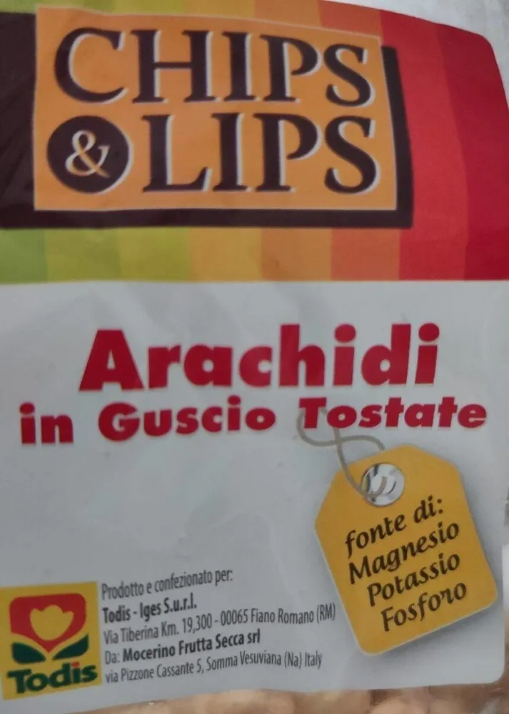 Arachidi in guscio tostate