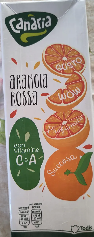Arancia rossa con vitamina C e A