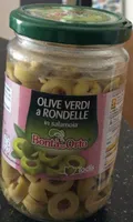 olive verdi a rondelle in salamoia