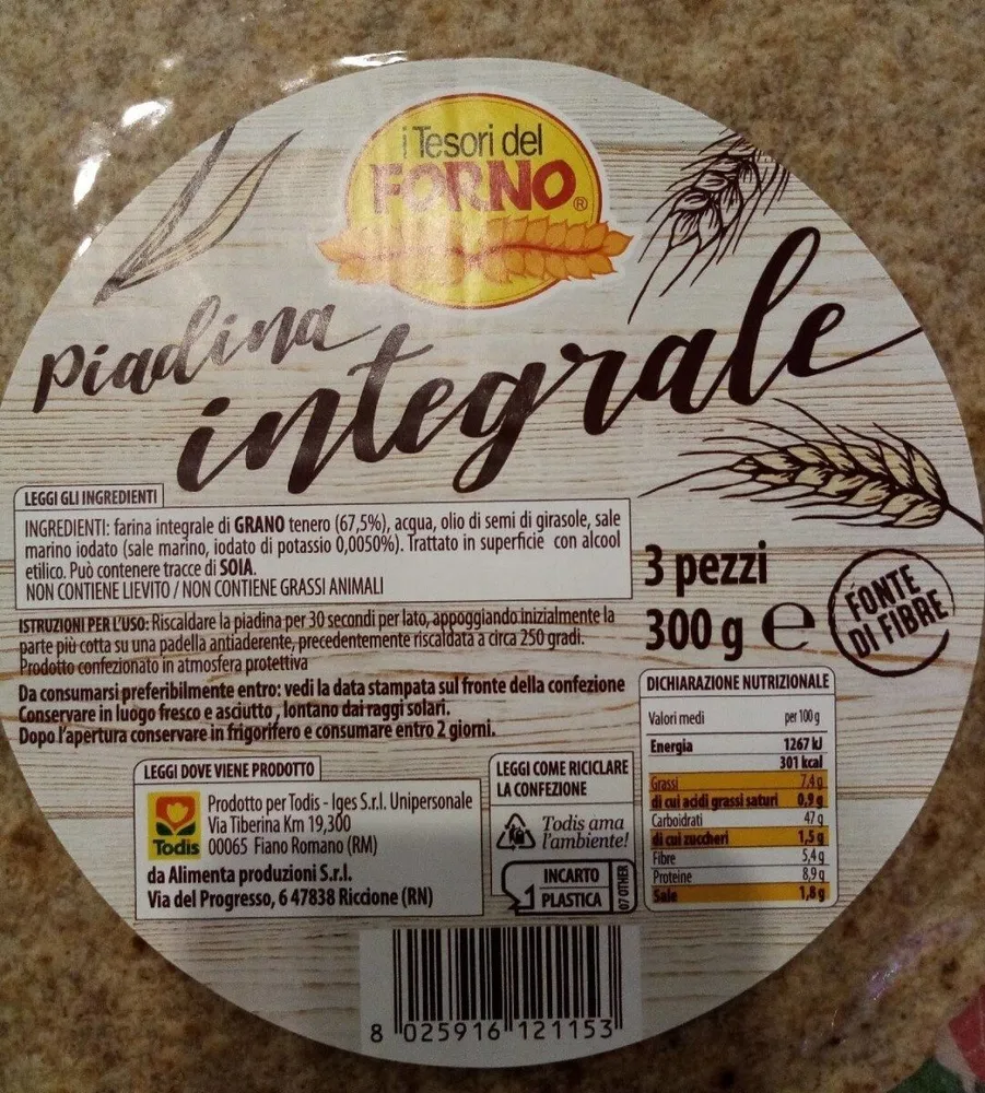 Piadina integrale
