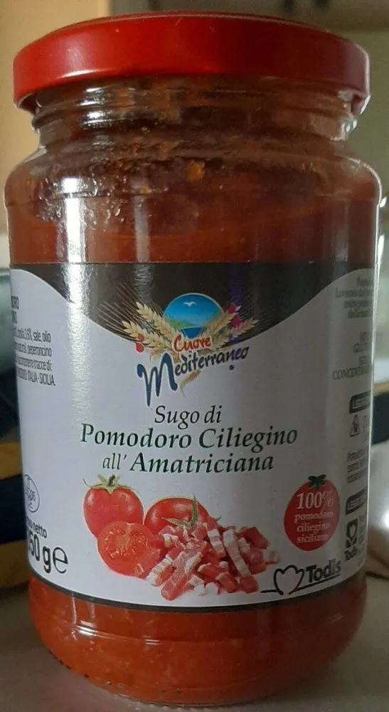 Sugo di pomodoro ciliegino all'amatriciana