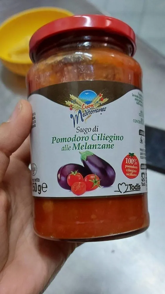 Sugo pomodoro ciliegino alle melanzane