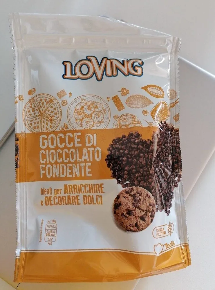 Gocce di cioccolato fondente