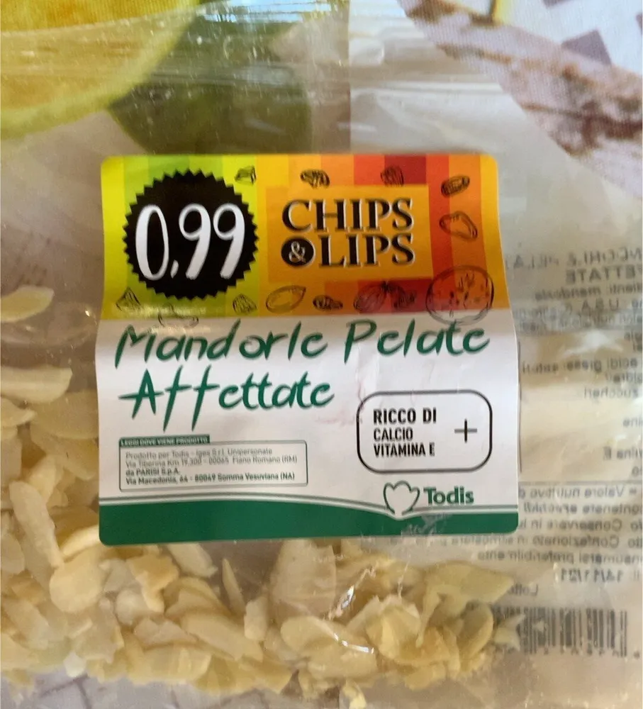 Mandorle pelate affettate