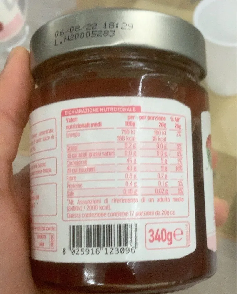 Marmellata fragole