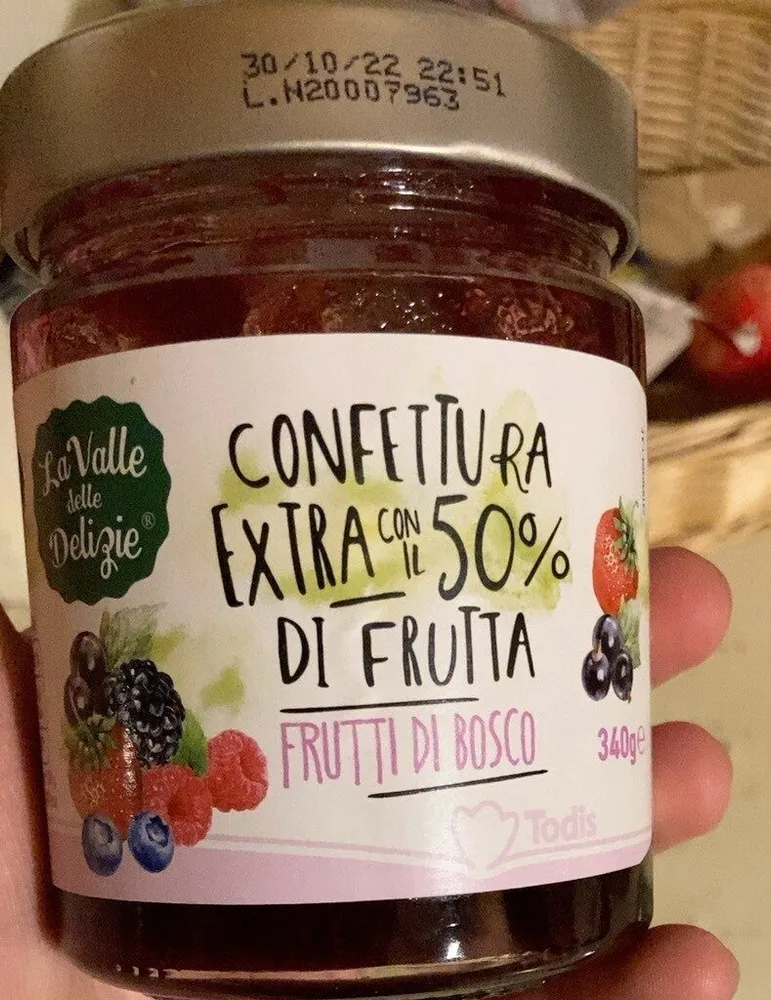 Confettura extra con il 50% in più di frutta (frutti di bosco)
