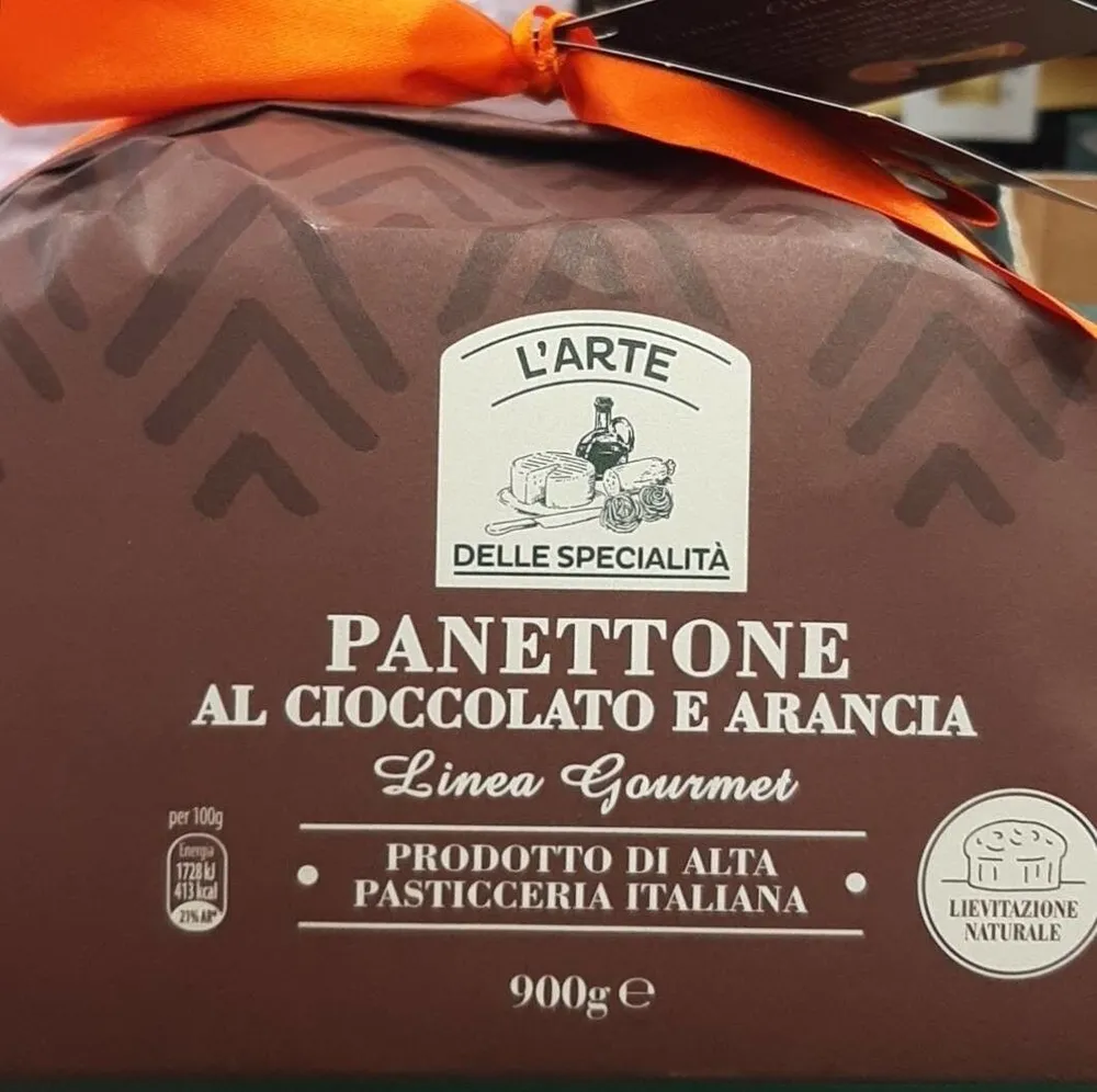 Panettone al cioccolato e arancia