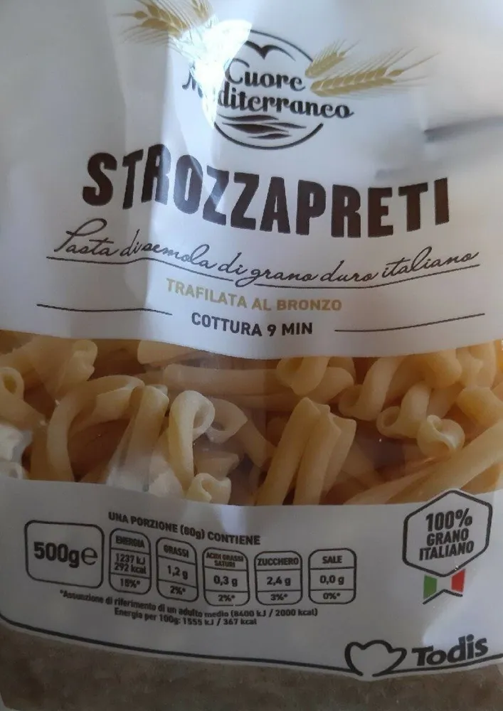 Strozzapreti pasta todis