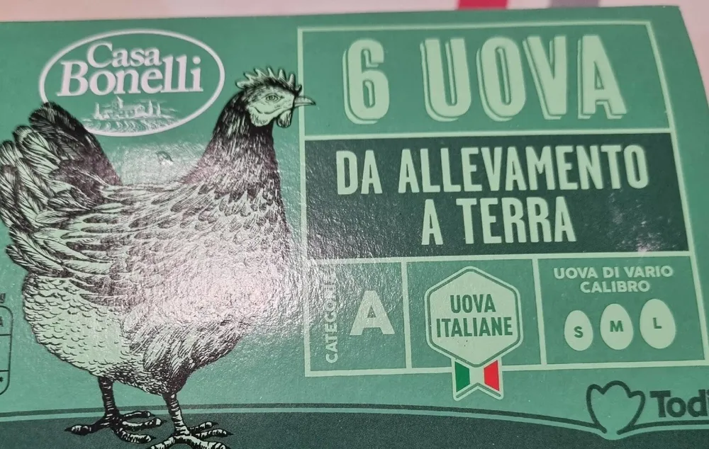 6 uova da allevamento  a terra
